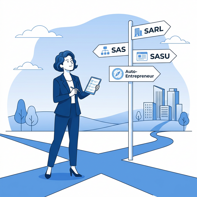Entrepreneur planifiant le choix de son statut juridique d'entreprise